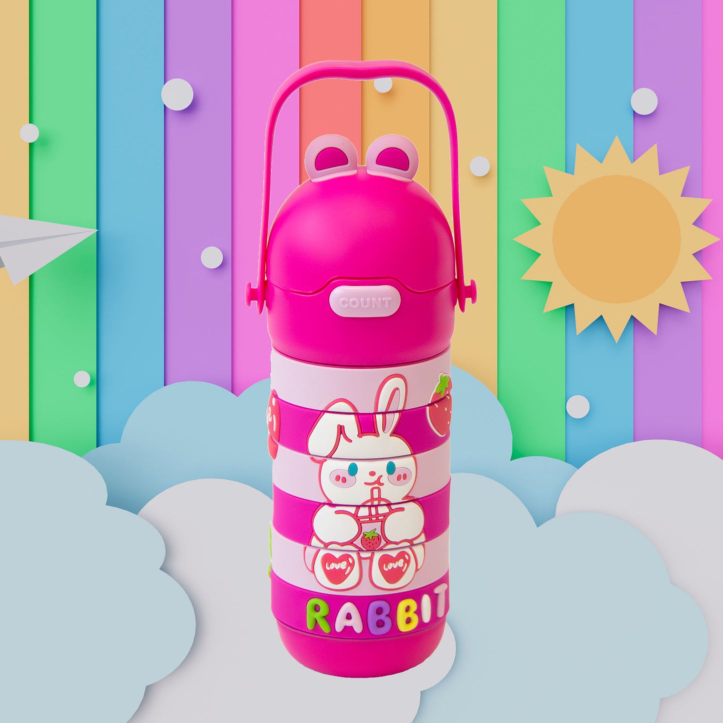 Figurás puzzle termosz kulacs (400 ml)